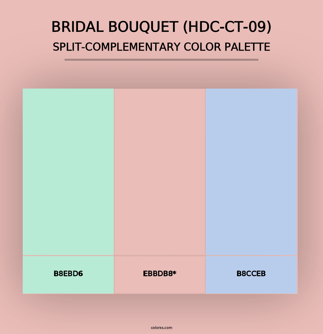 Bridal Bouquet (HDC-CT-09) - Split-Complementary Color Palette