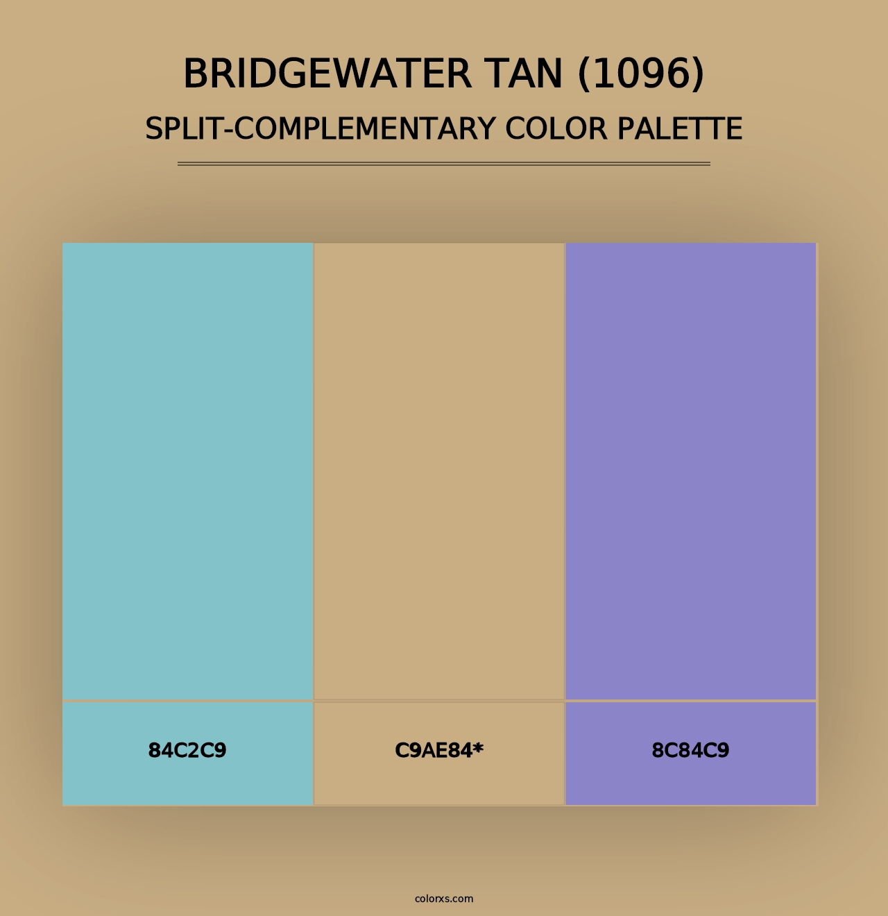 Bridgewater Tan (1096) - Split-Complementary Color Palette