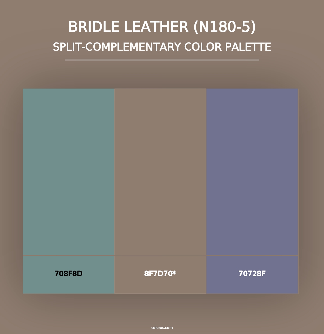 Bridle Leather (N180-5) - Split-Complementary Color Palette