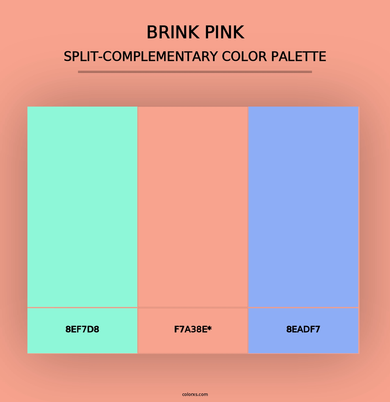 Brink Pink - Split-Complementary Color Palette