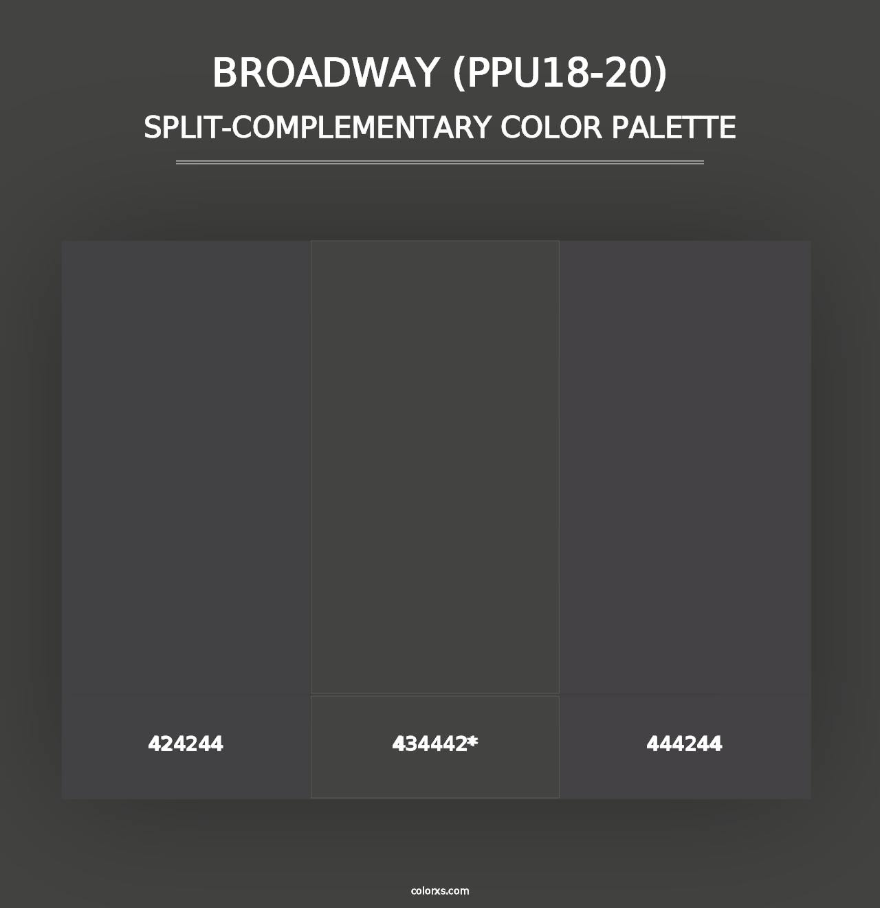 Broadway (PPU18-20) - Split-Complementary Color Palette