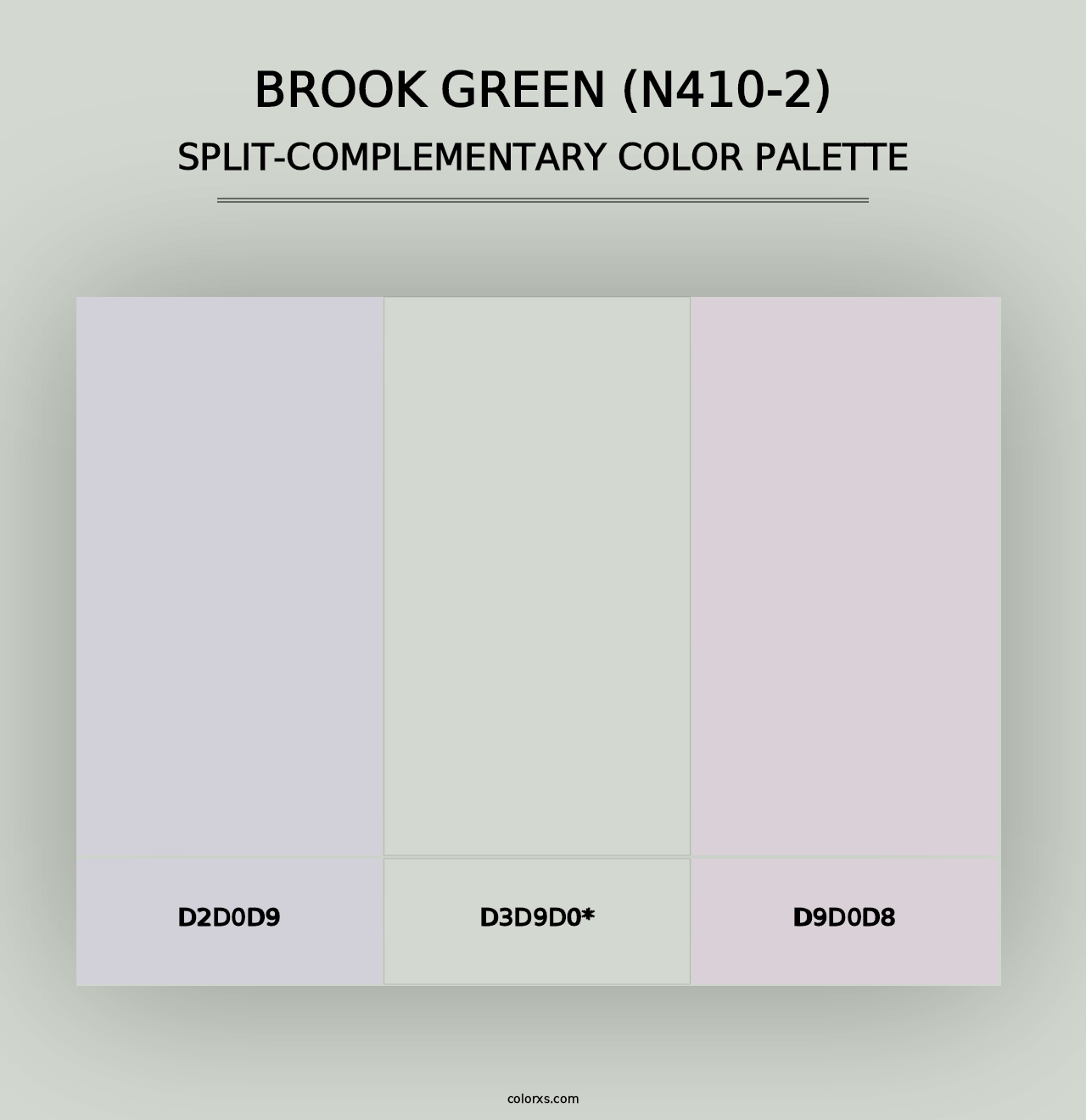 Brook Green (N410-2) - Split-Complementary Color Palette