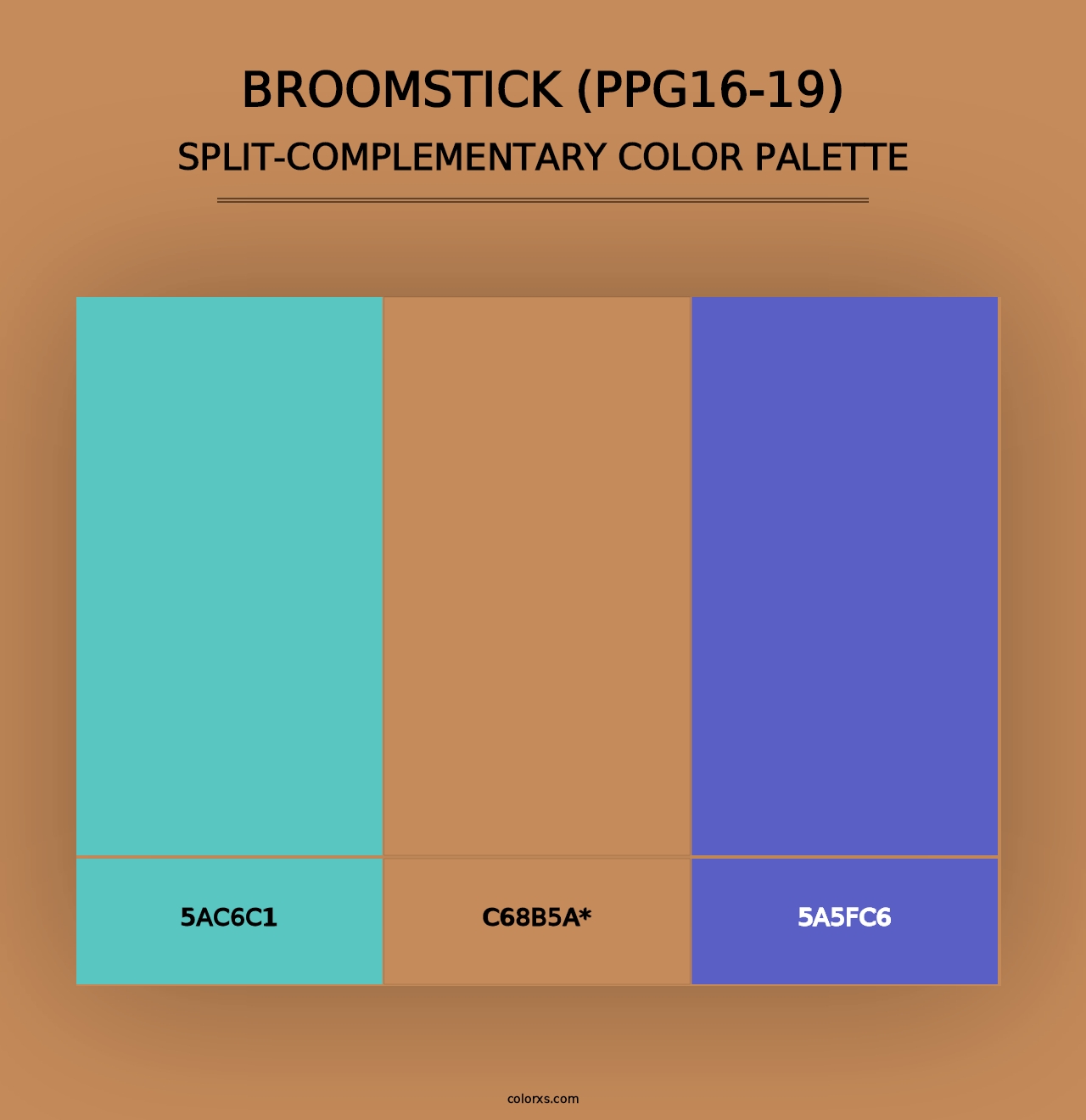 Broomstick (PPG16-19) - Split-Complementary Color Palette