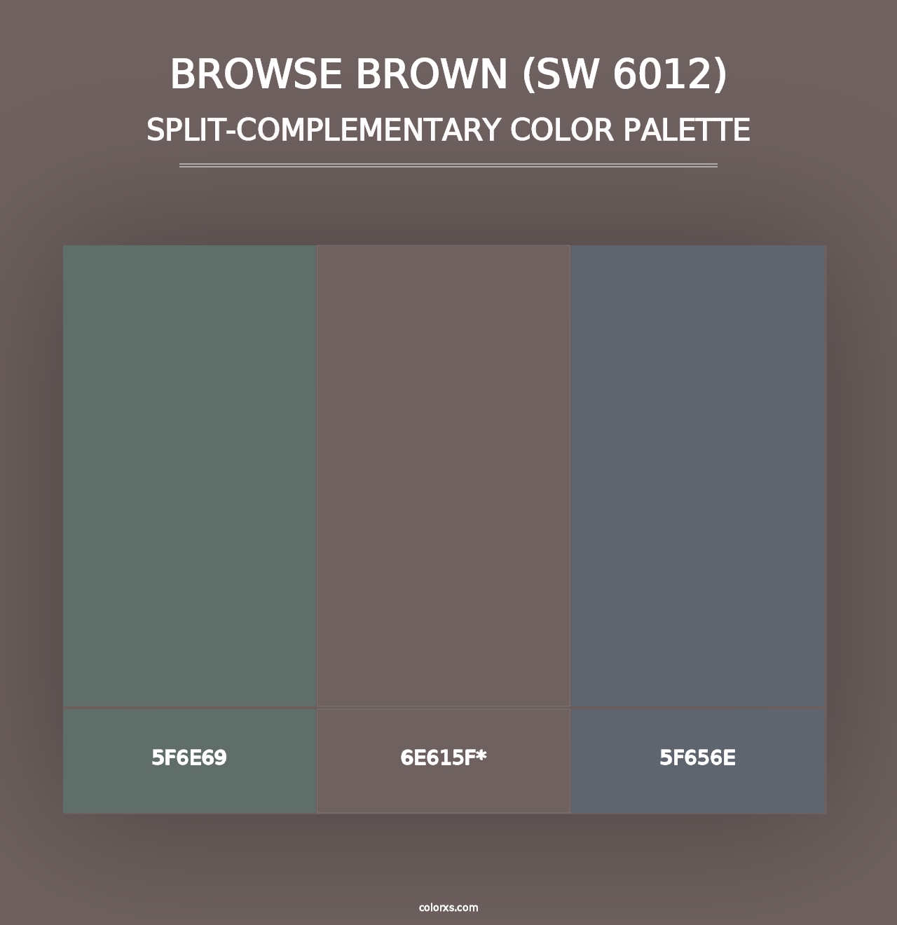 Browse Brown (SW 6012) - Split-Complementary Color Palette