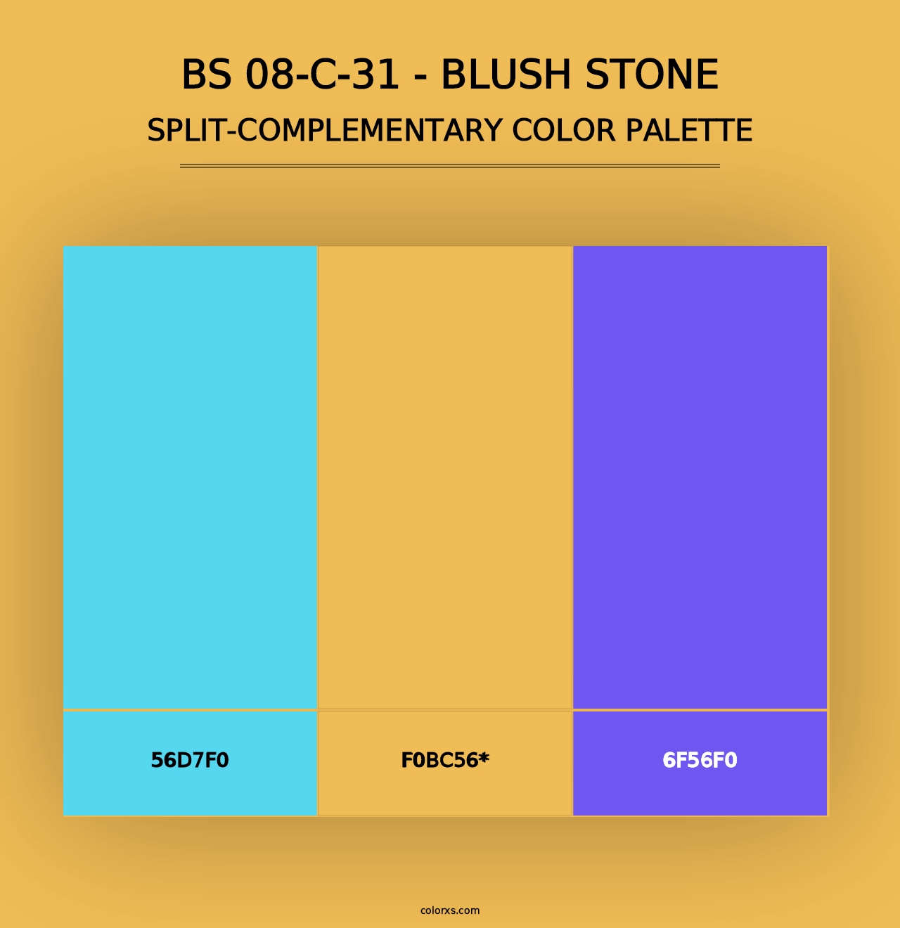 BS 08-C-31 - Blush Stone - Split-Complementary Color Palette