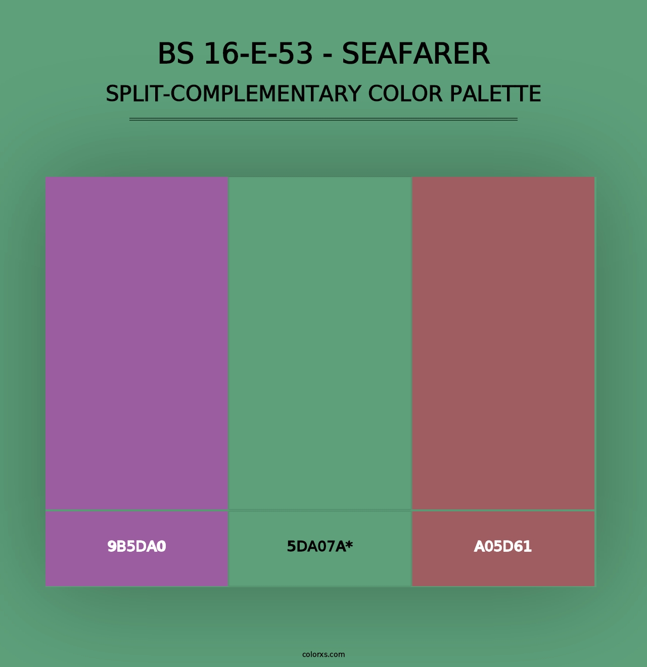 BS 16-E-53 - Seafarer - Split-Complementary Color Palette