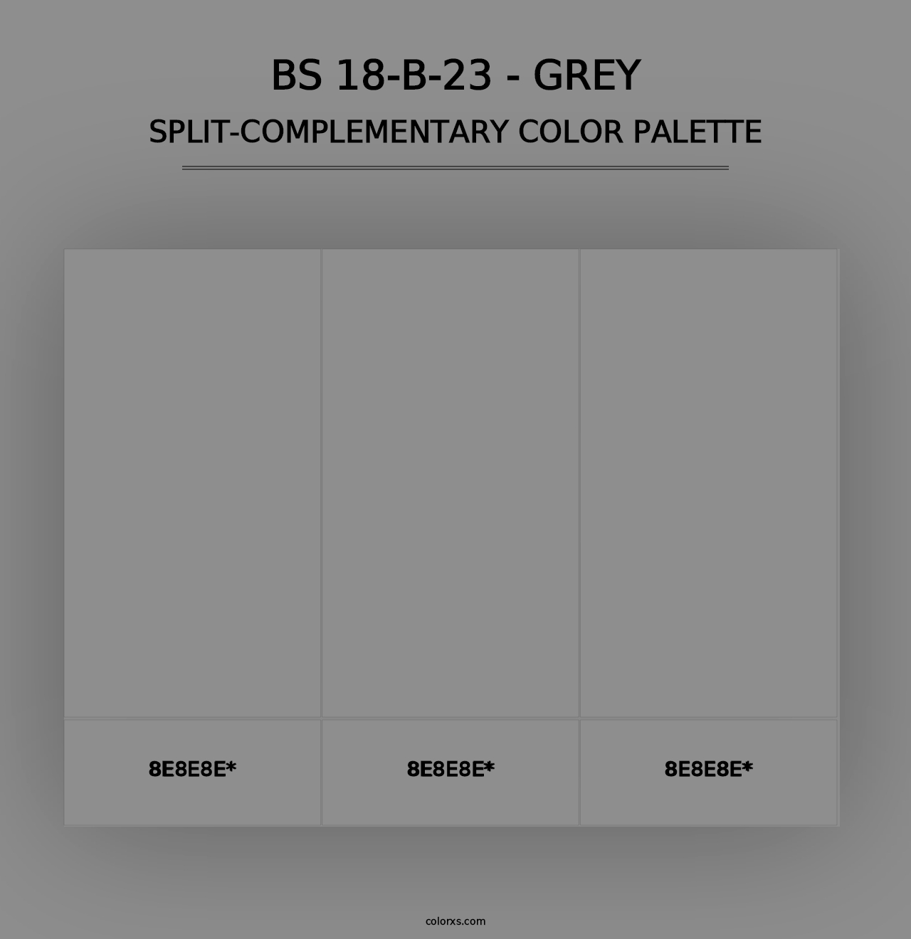 BS 18-B-23 - Grey - Split-Complementary Color Palette