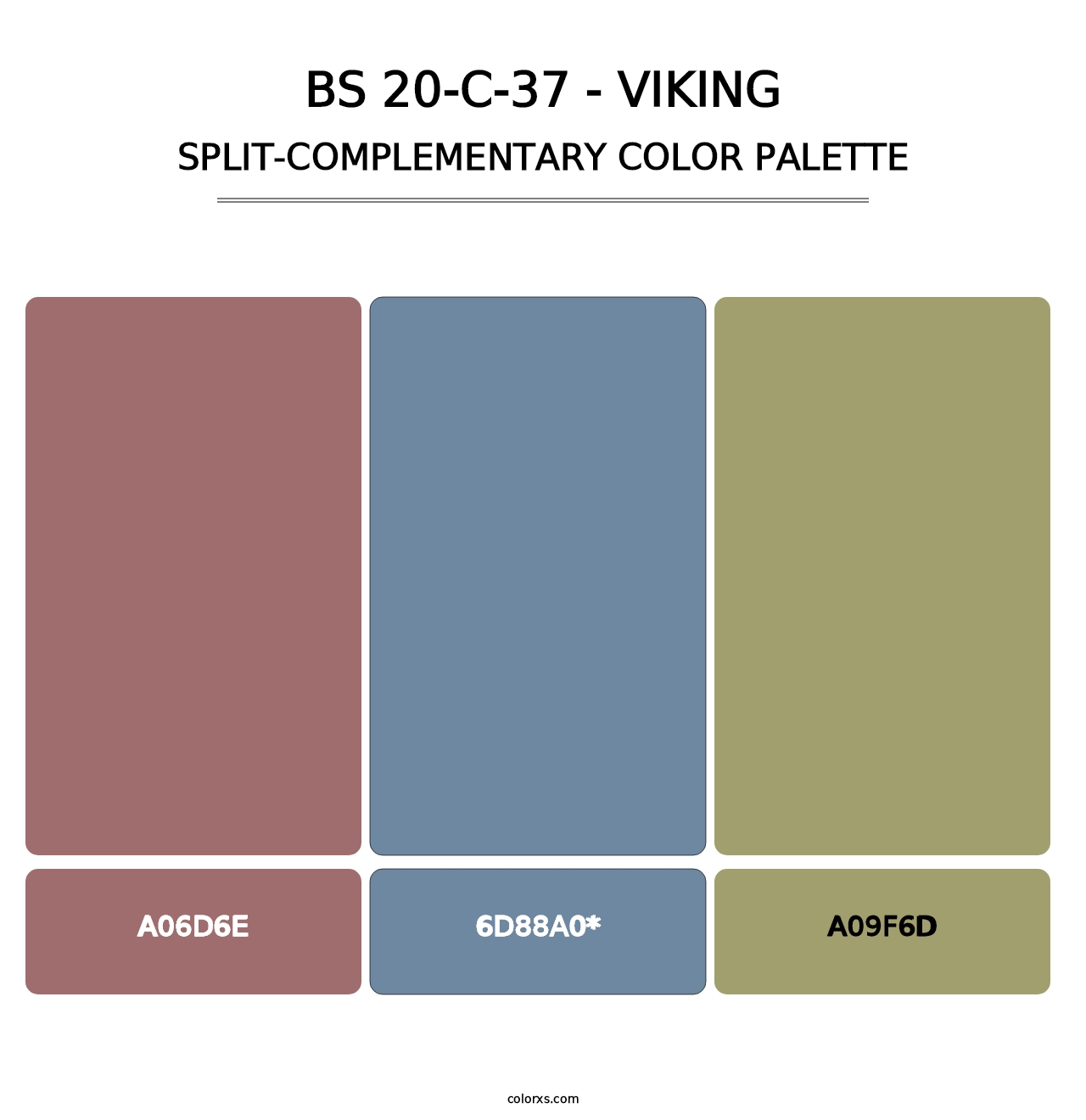 BS 20-C-37 - Viking - Split-Complementary Color Palette