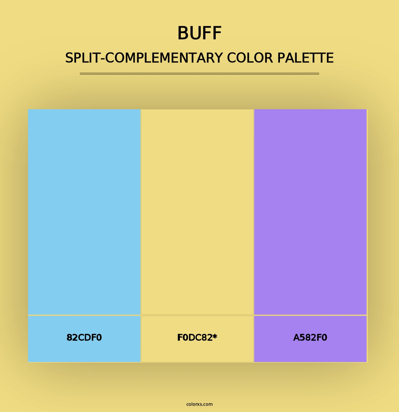 Buff - Split-Complementary Color Palette