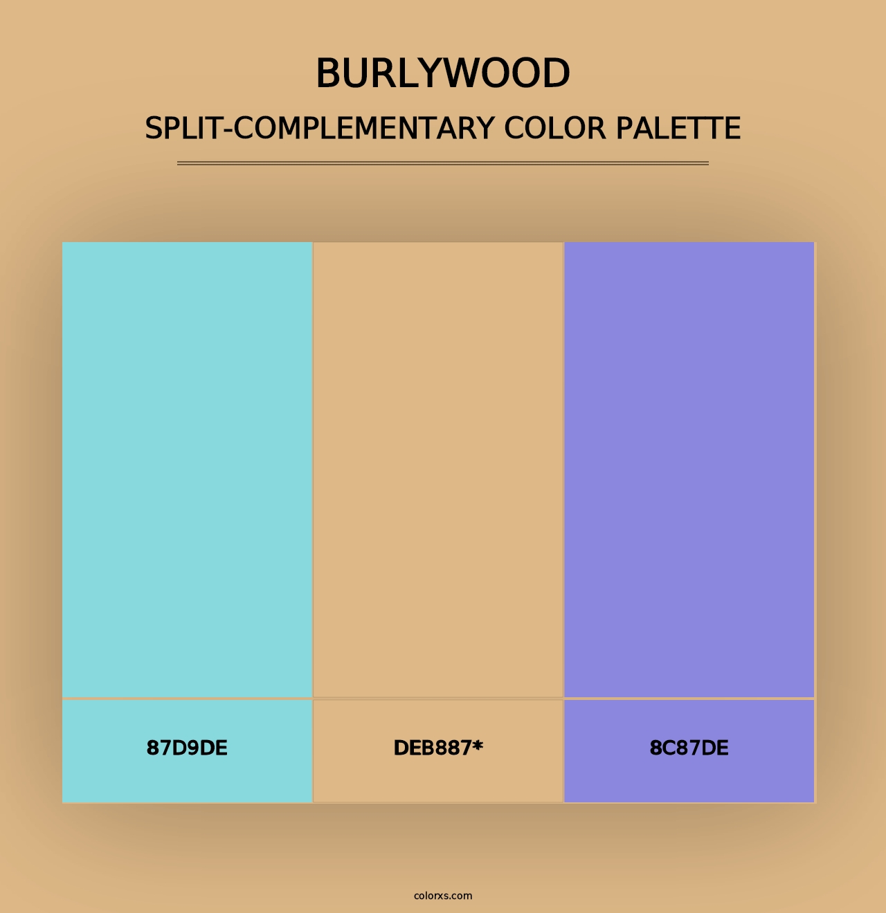 Burlywood - Split-Complementary Color Palette