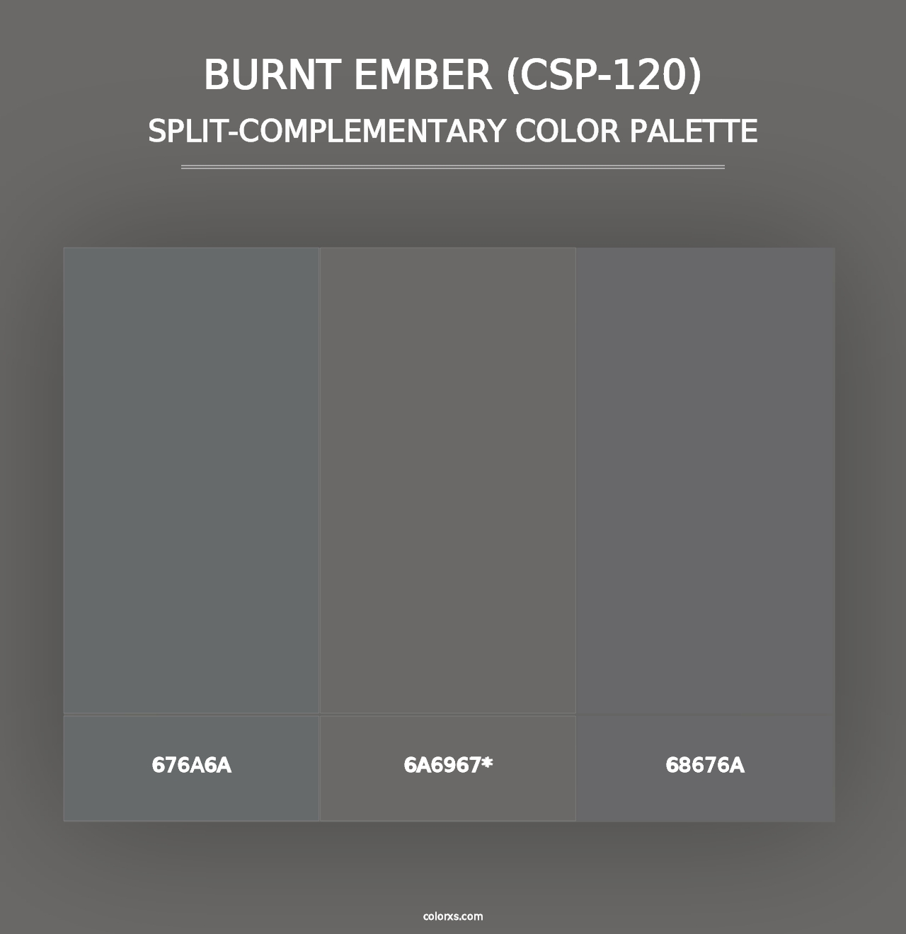 Burnt Ember (CSP-120) - Split-Complementary Color Palette