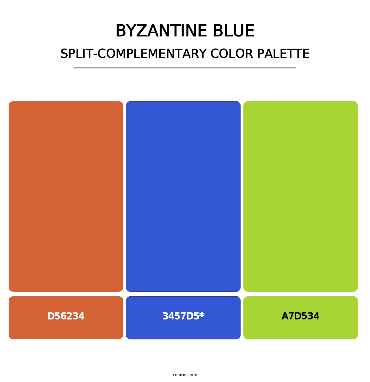 Byzantine Blue - Split-Complementary Color Palette