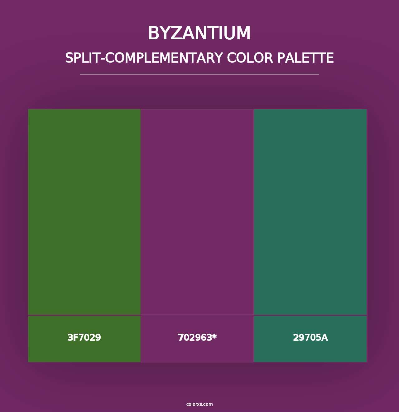 Byzantium - Split-Complementary Color Palette