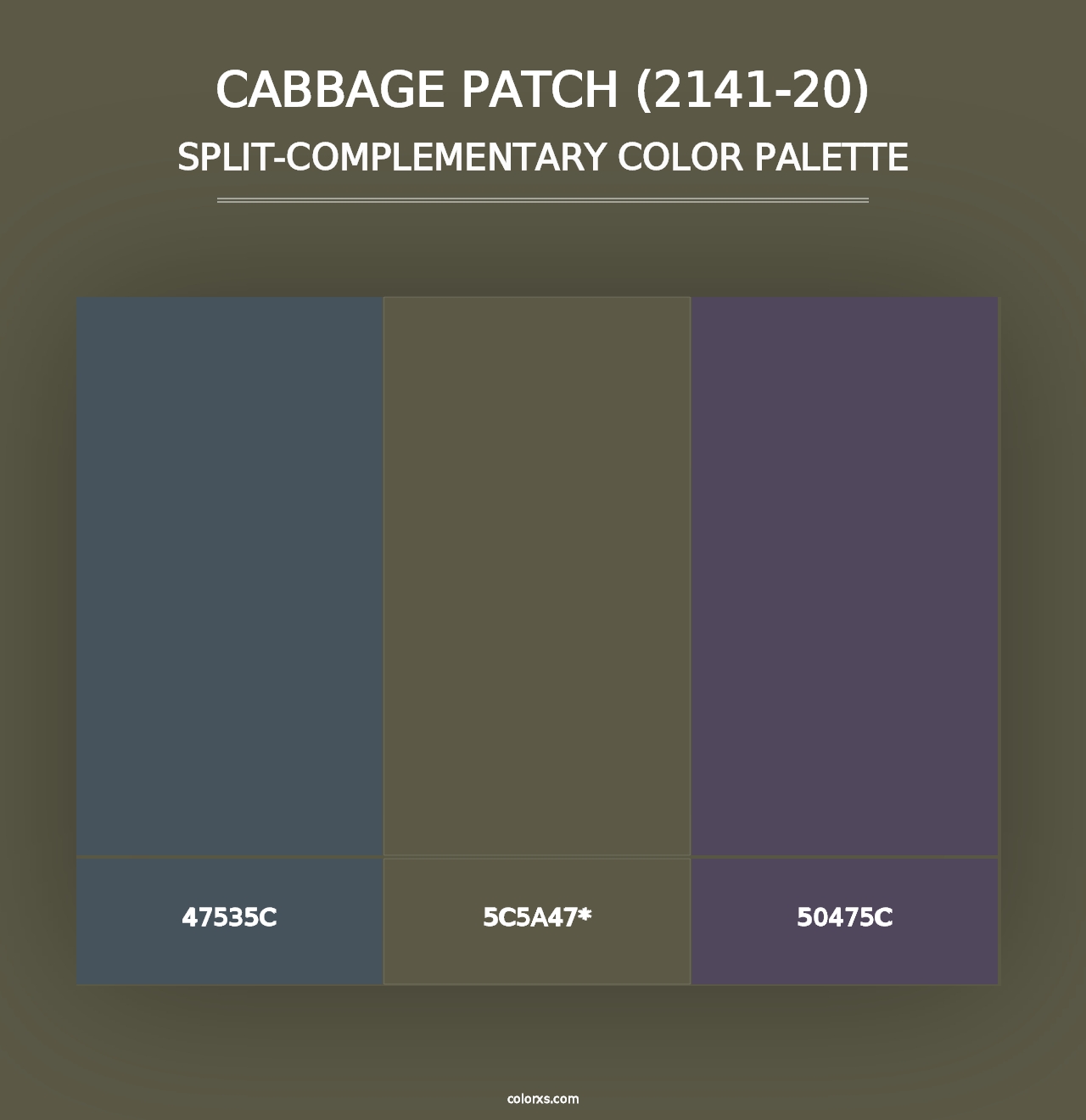 Cabbage Patch (2141-20) - Split-Complementary Color Palette