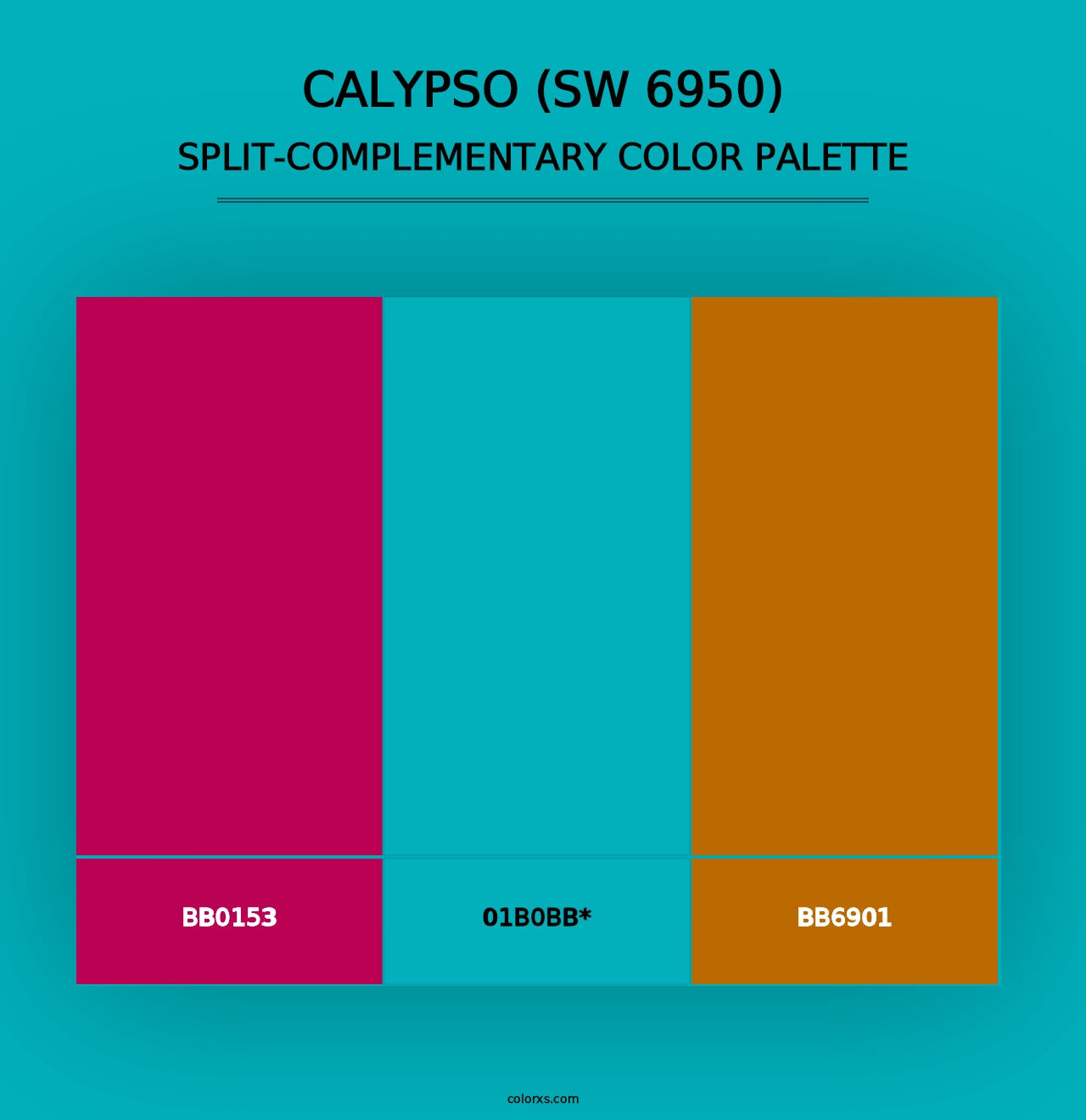 Calypso (SW 6950) - Split-Complementary Color Palette