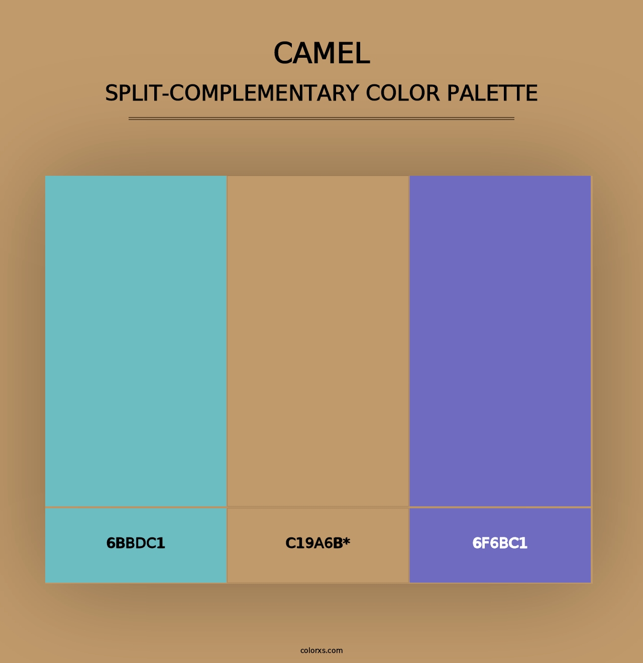 Camel - Split-Complementary Color Palette