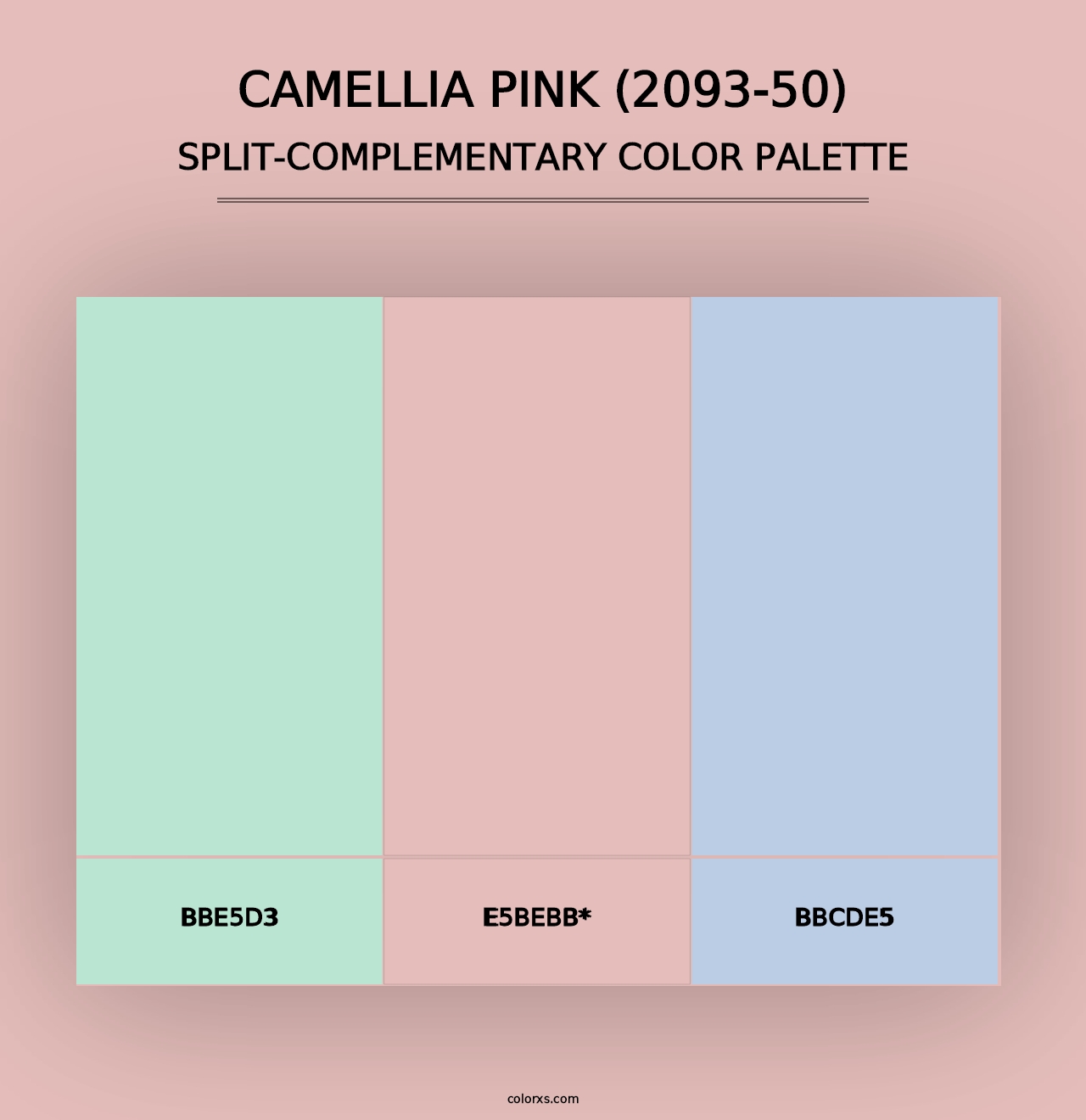 Camellia Pink (2093-50) - Split-Complementary Color Palette