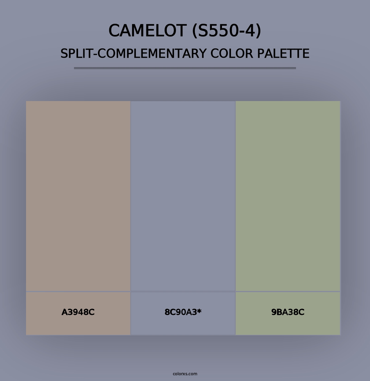 Camelot (S550-4) - Split-Complementary Color Palette