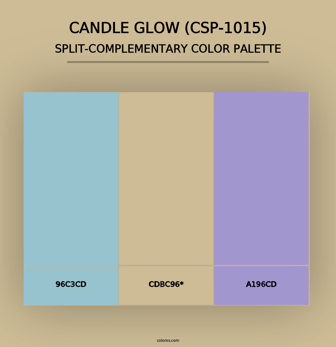 Candle Glow (CSP-1015) - Split-Complementary Color Palette