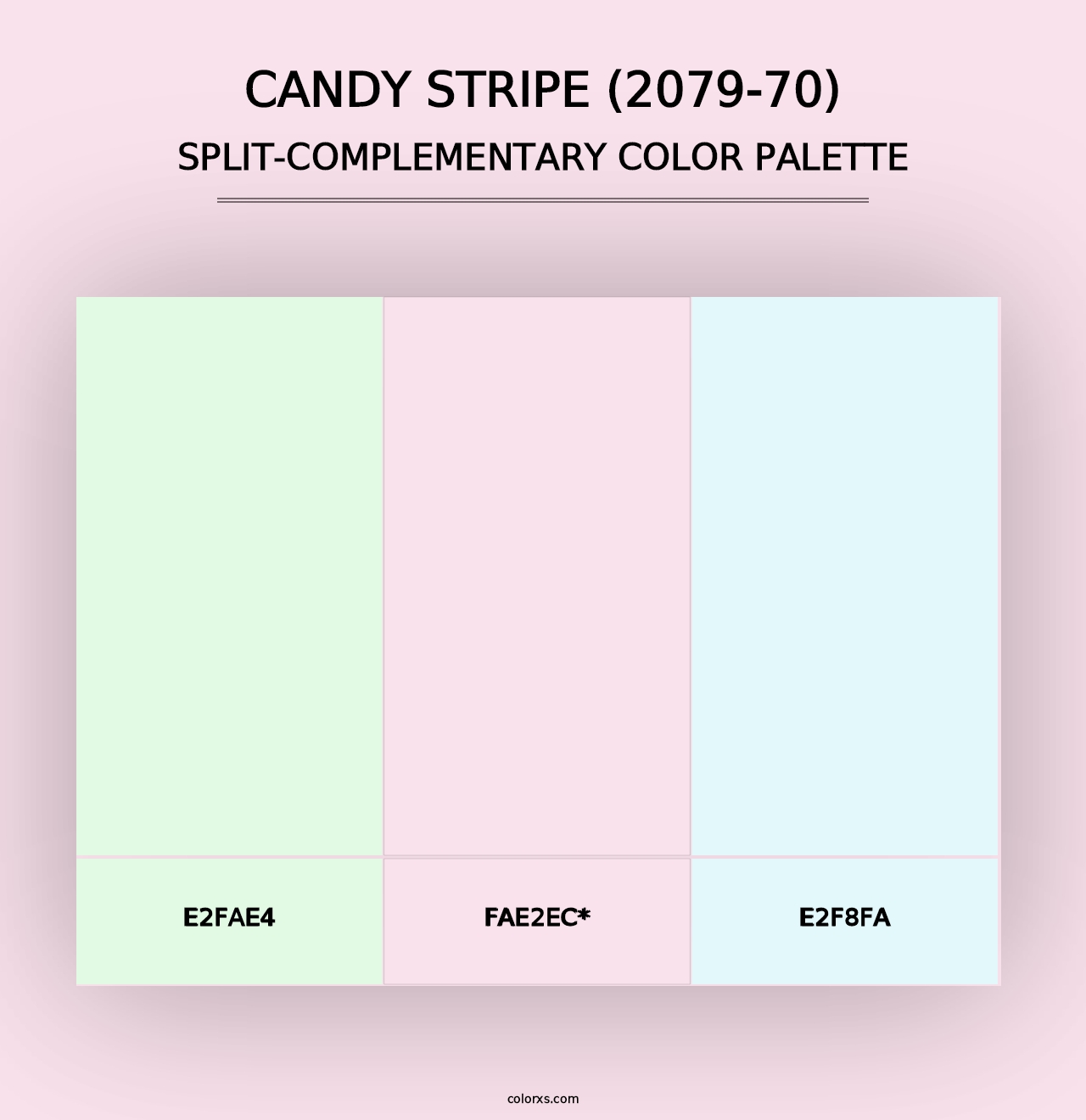 Candy Stripe (2079-70) - Split-Complementary Color Palette