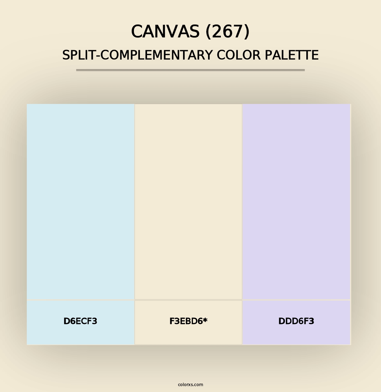 Canvas (267) - Split-Complementary Color Palette