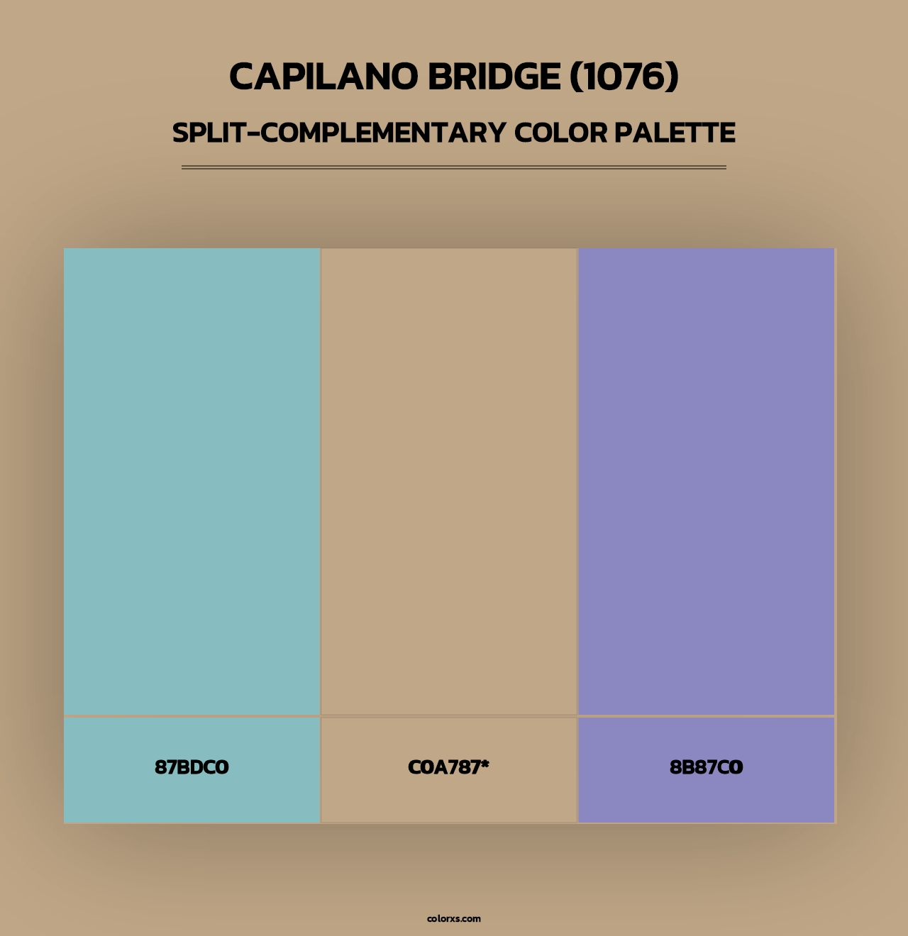 Capilano Bridge (1076) - Split-Complementary Color Palette