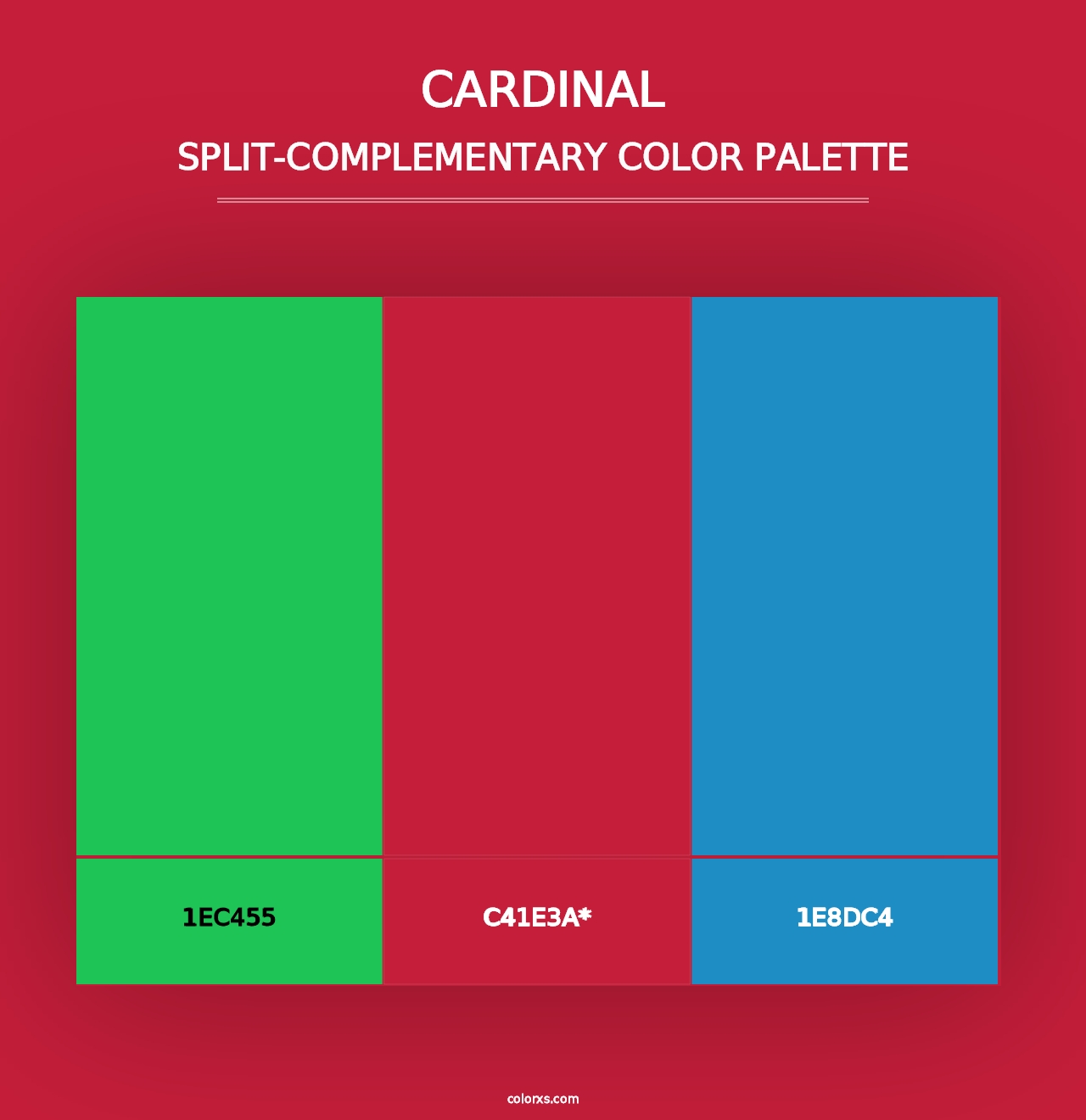 Cardinal - Split-Complementary Color Palette