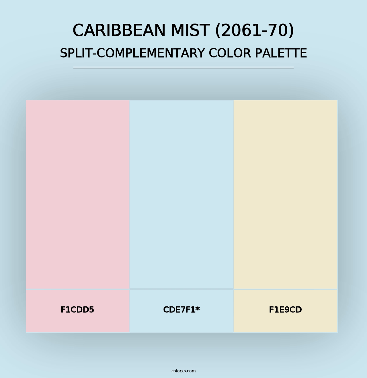 Caribbean Mist (2061-70) - Split-Complementary Color Palette