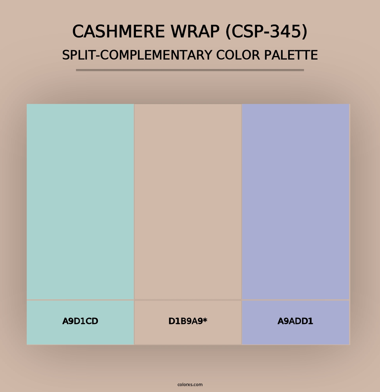 Cashmere Wrap (CSP-345) - Split-Complementary Color Palette