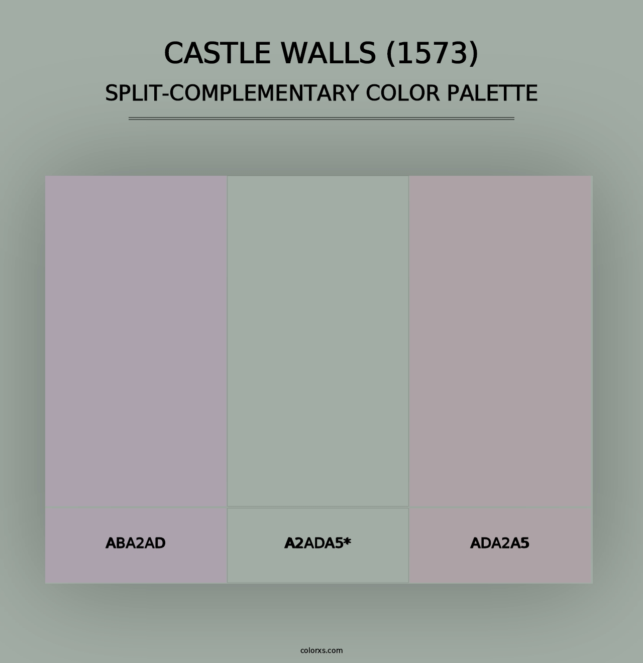 Castle Walls (1573) - Split-Complementary Color Palette