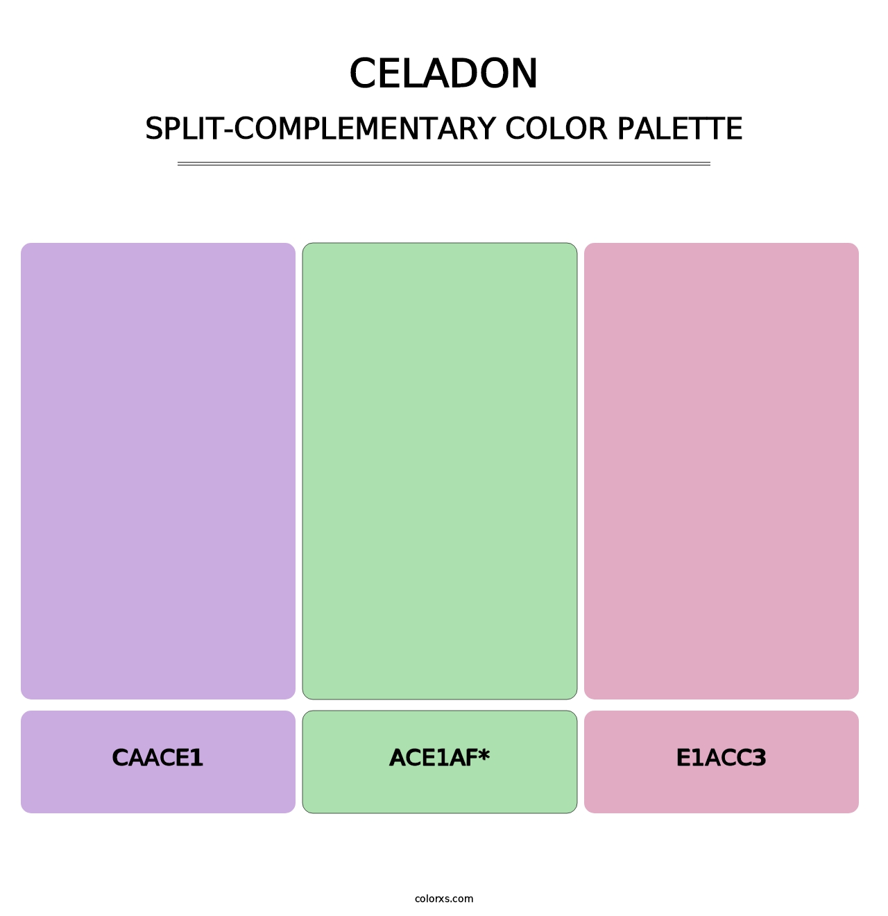 Celadon - Split-Complementary Color Palette