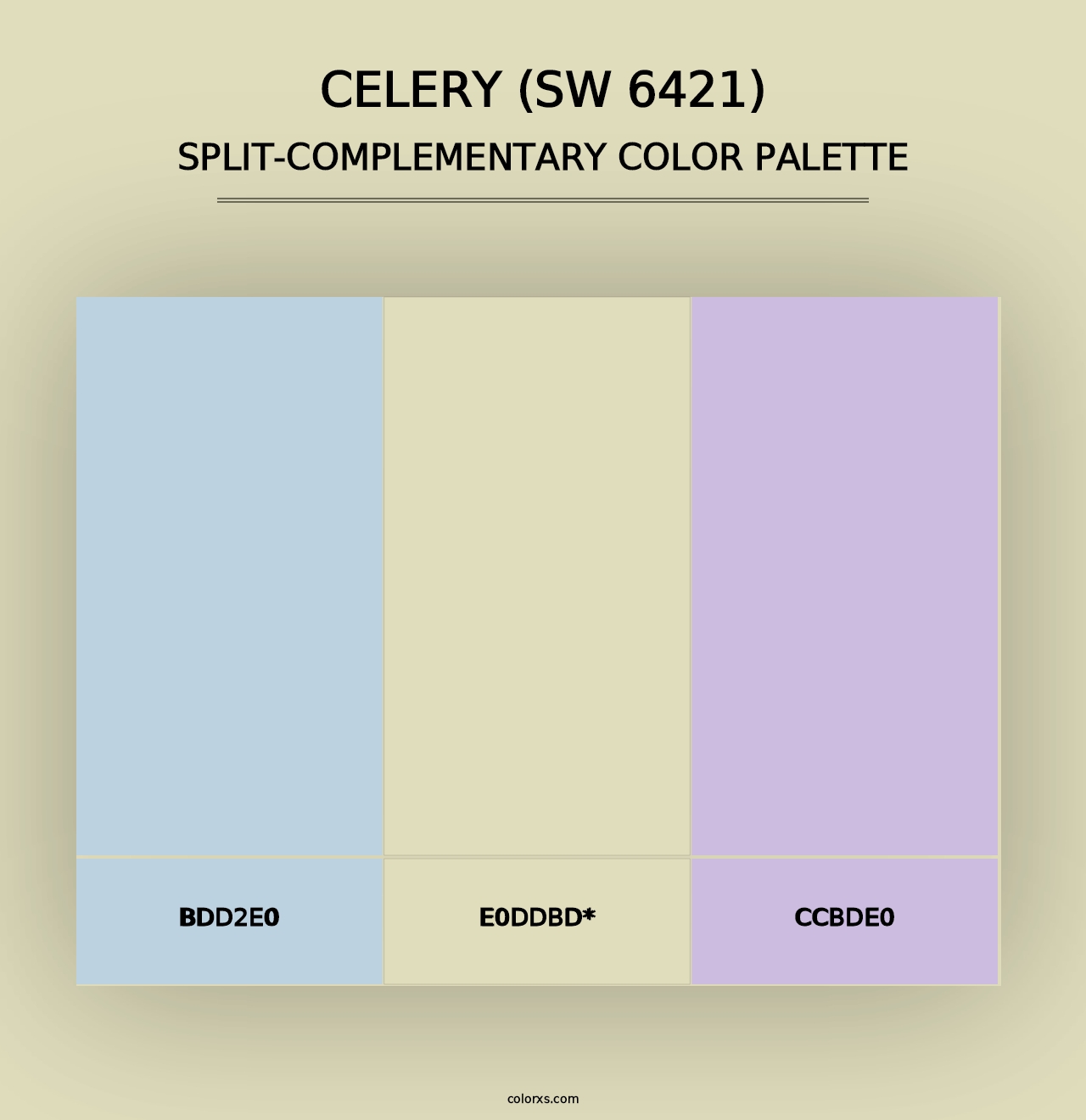 Celery (SW 6421) - Split-Complementary Color Palette