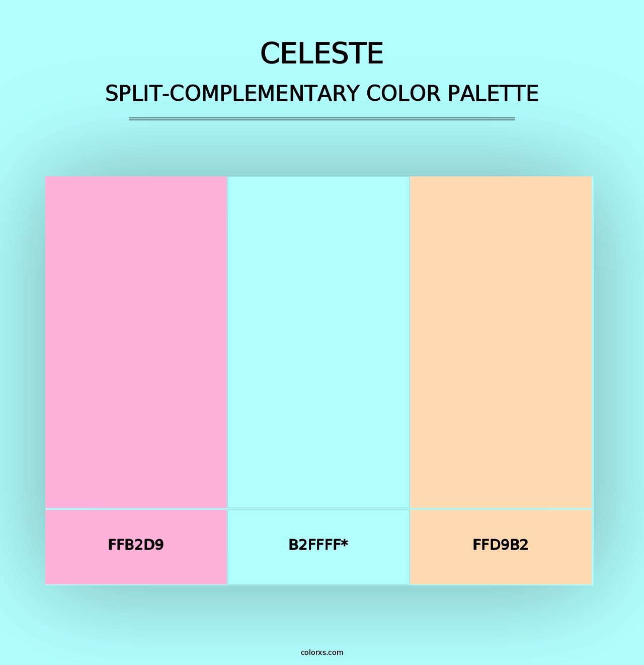 Celeste - Split-Complementary Color Palette