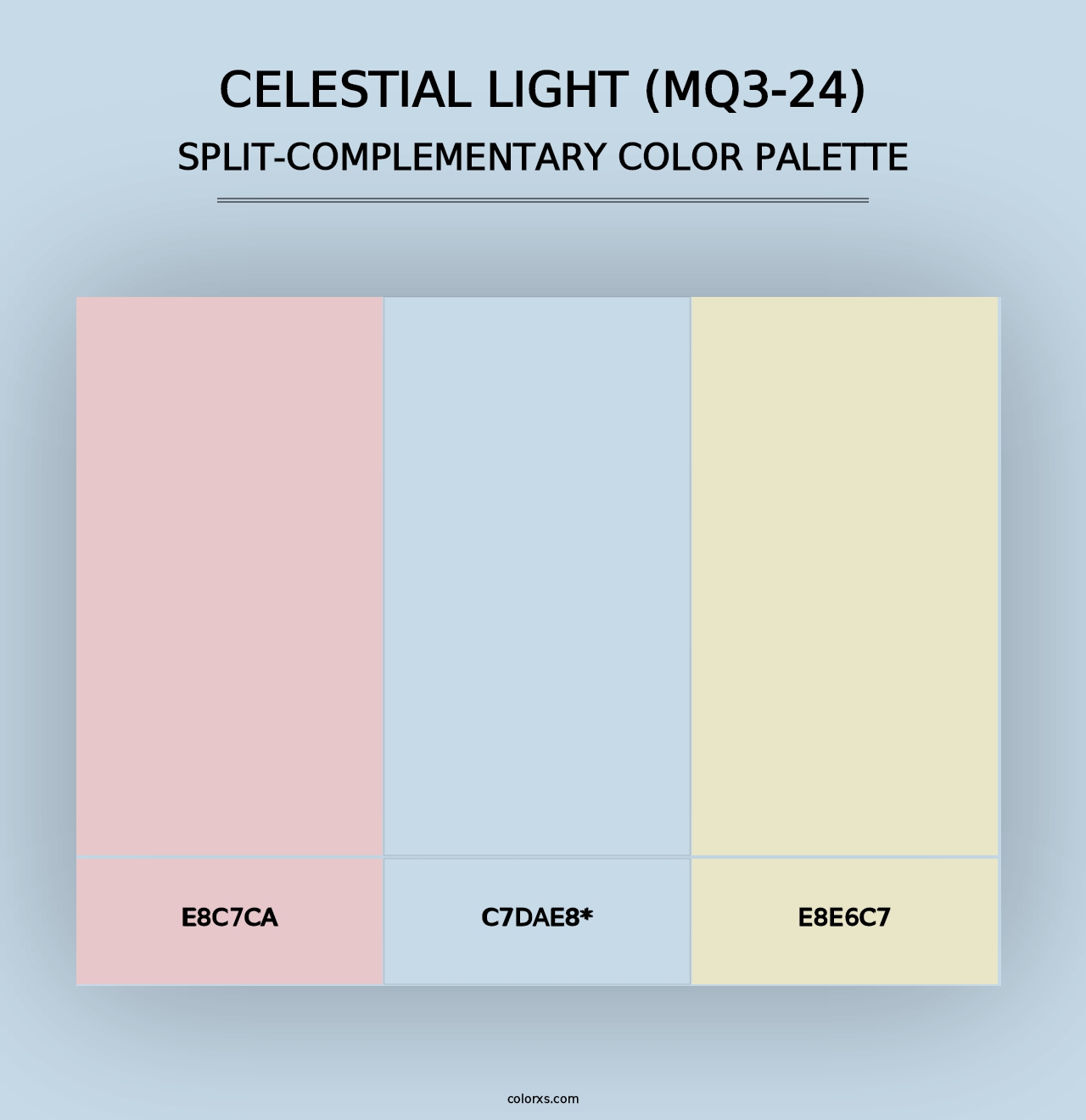 Celestial Light (MQ3-24) - Split-Complementary Color Palette