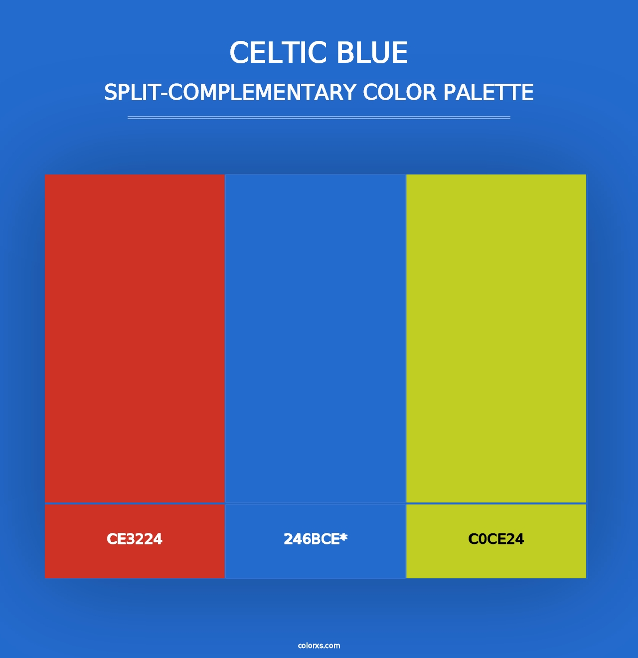 Celtic Blue - Split-Complementary Color Palette