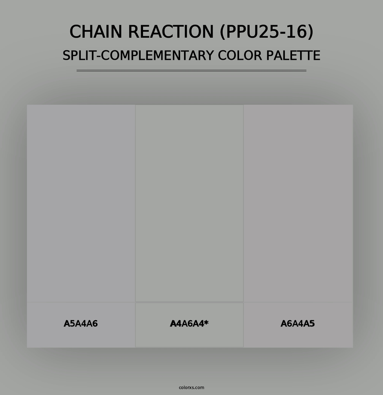 Chain Reaction (PPU25-16) - Split-Complementary Color Palette