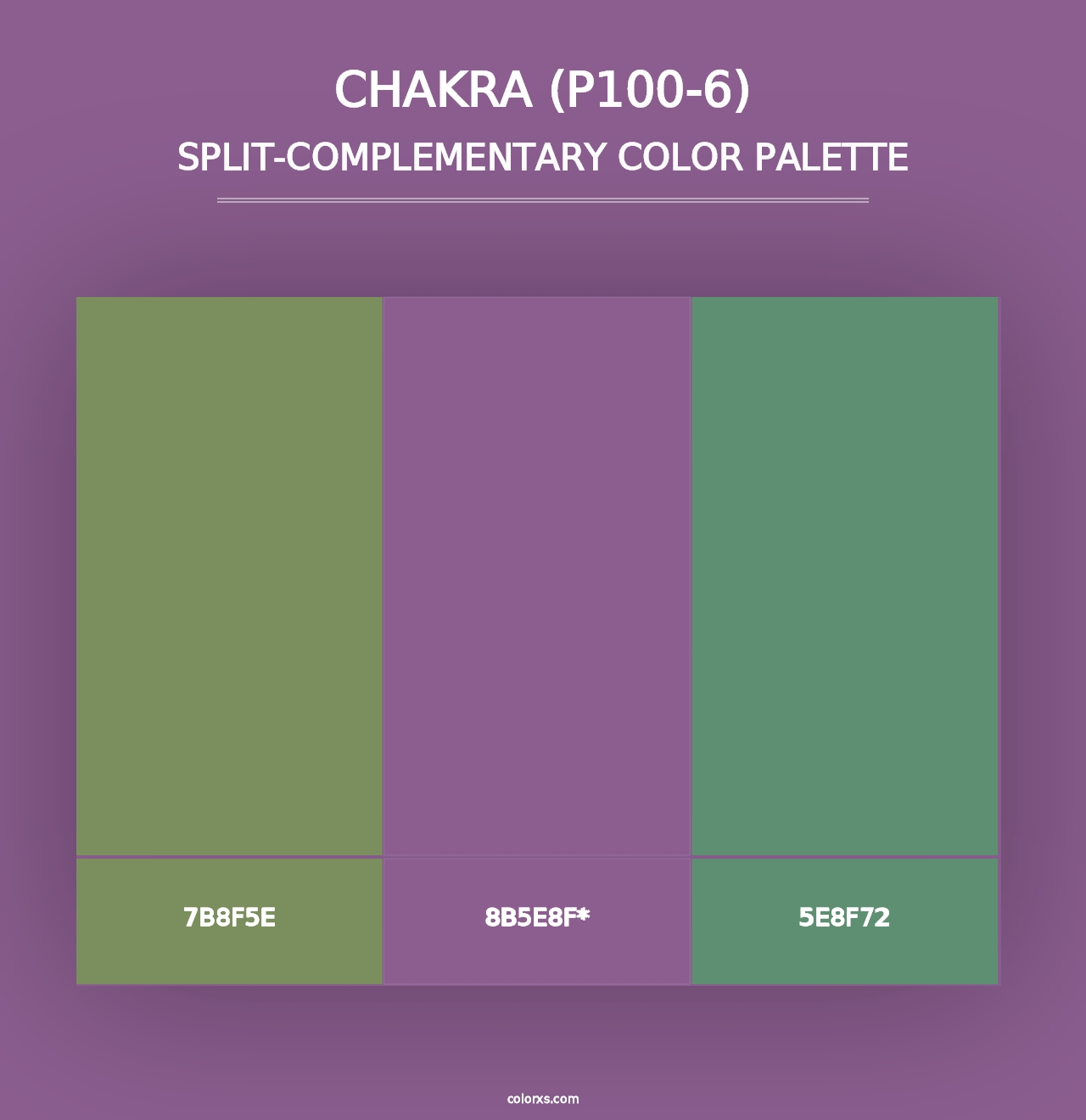 Chakra (P100-6) - Split-Complementary Color Palette