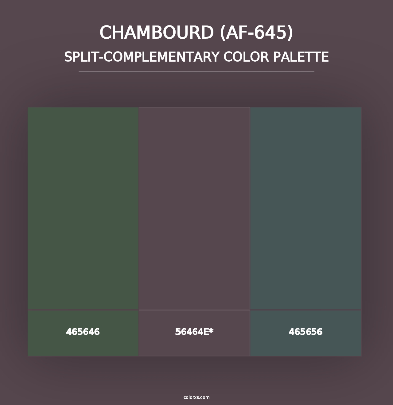 Chambourd (AF-645) - Split-Complementary Color Palette