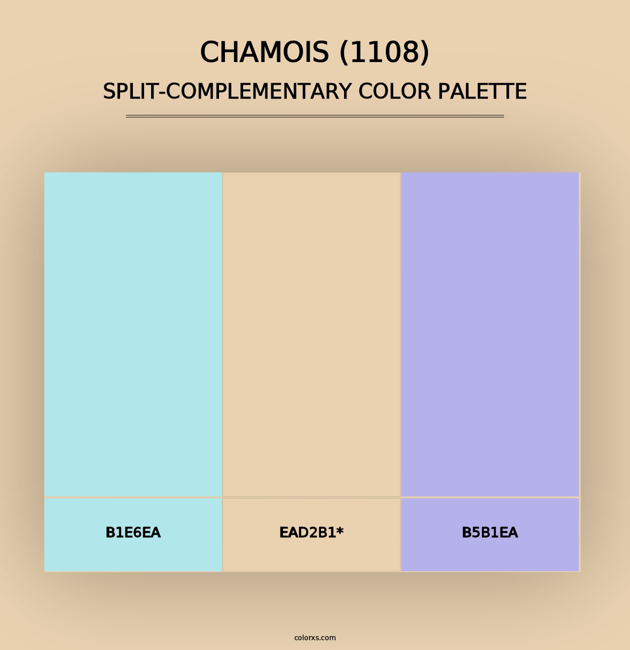 Chamois (1108) - Split-Complementary Color Palette