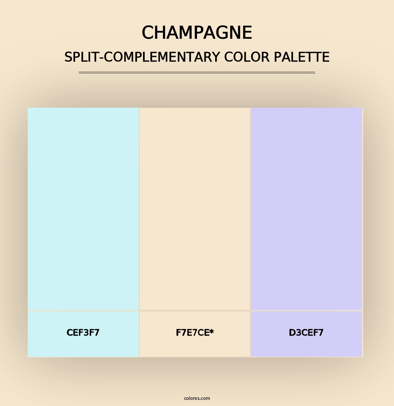 Champagne - Split-Complementary Color Palette