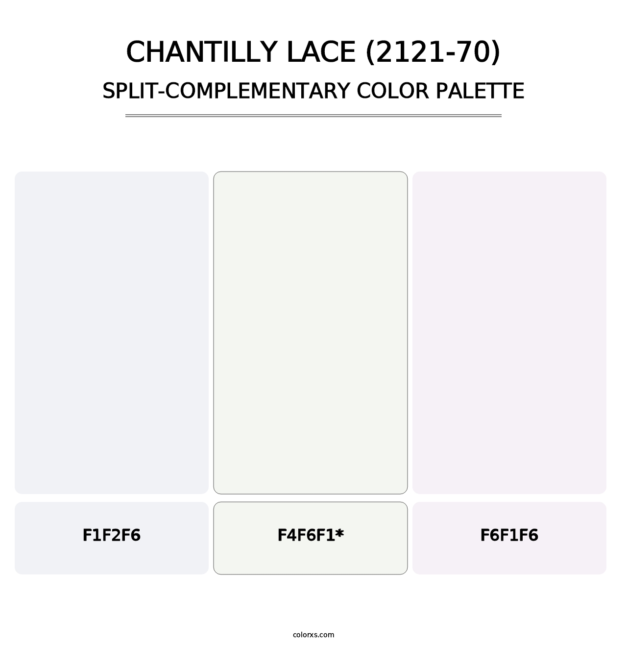 Chantilly Lace (2121-70) - Split-Complementary Color Palette