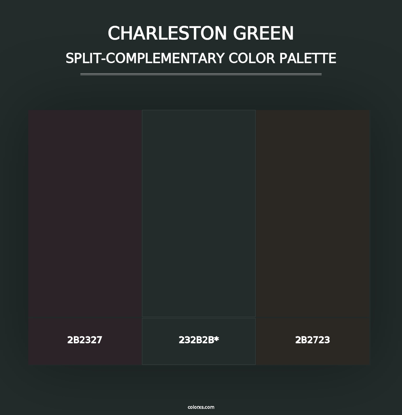 Charleston Green - Split-Complementary Color Palette