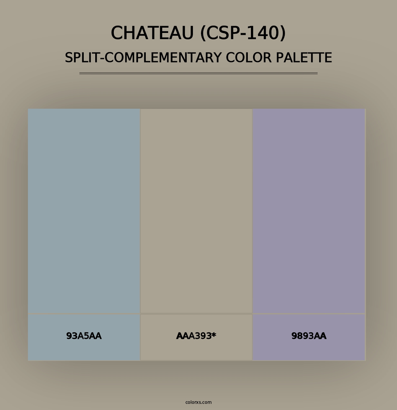 Chateau (CSP-140) - Split-Complementary Color Palette