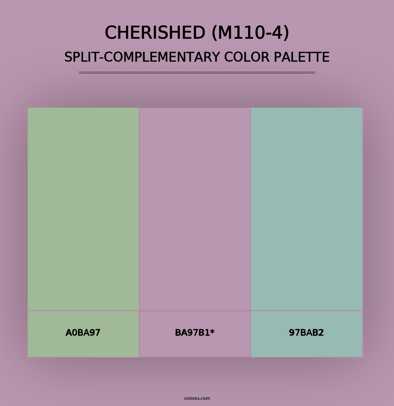 Cherished (M110-4) - Split-Complementary Color Palette