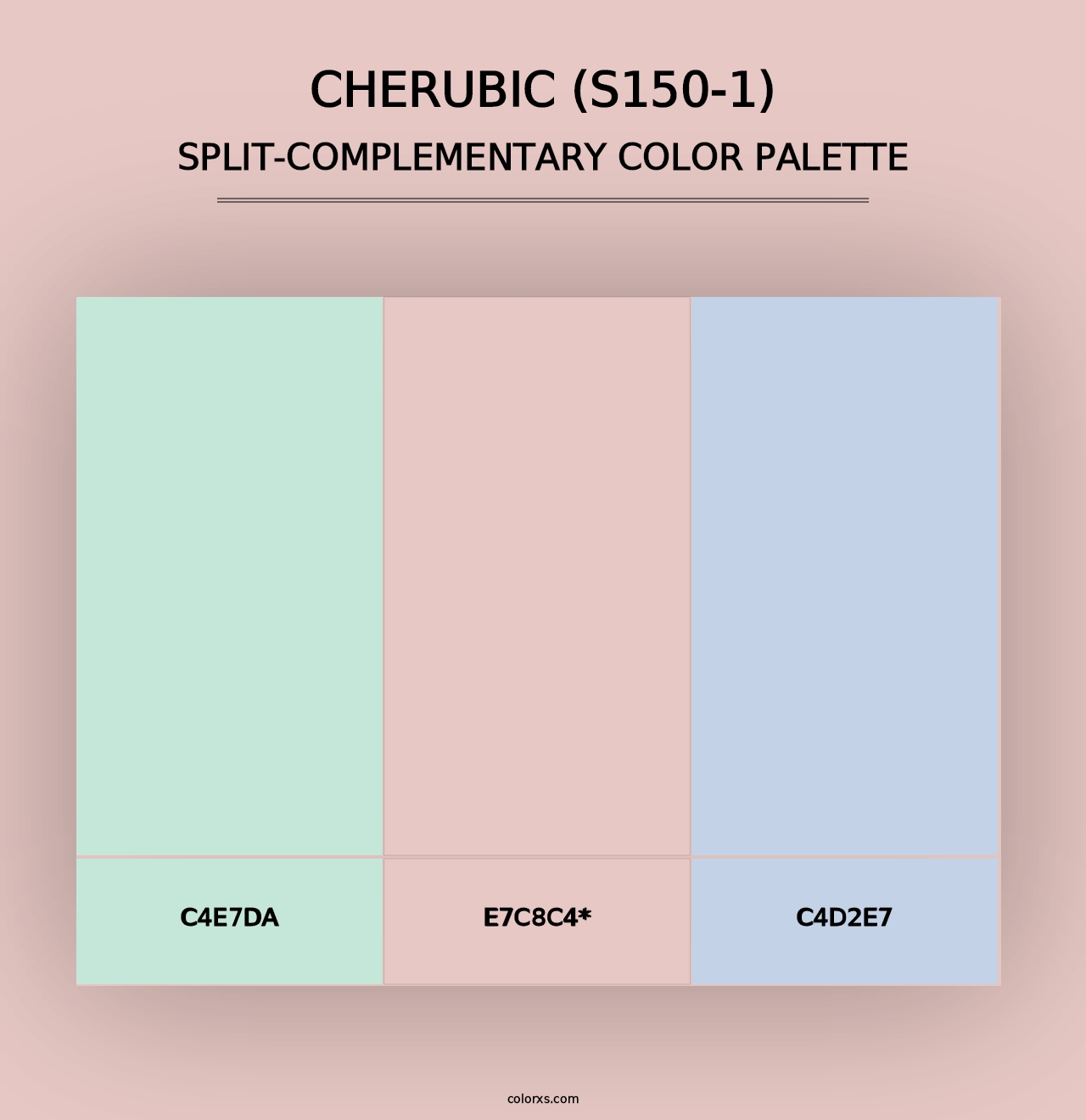 Cherubic (S150-1) - Split-Complementary Color Palette