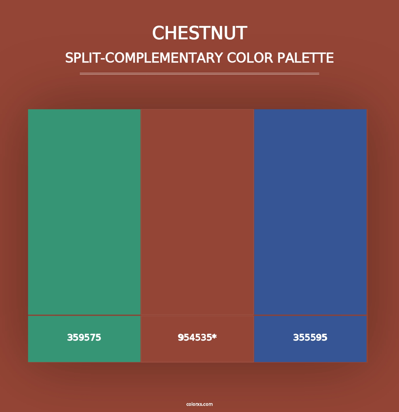 Chestnut - Split-Complementary Color Palette