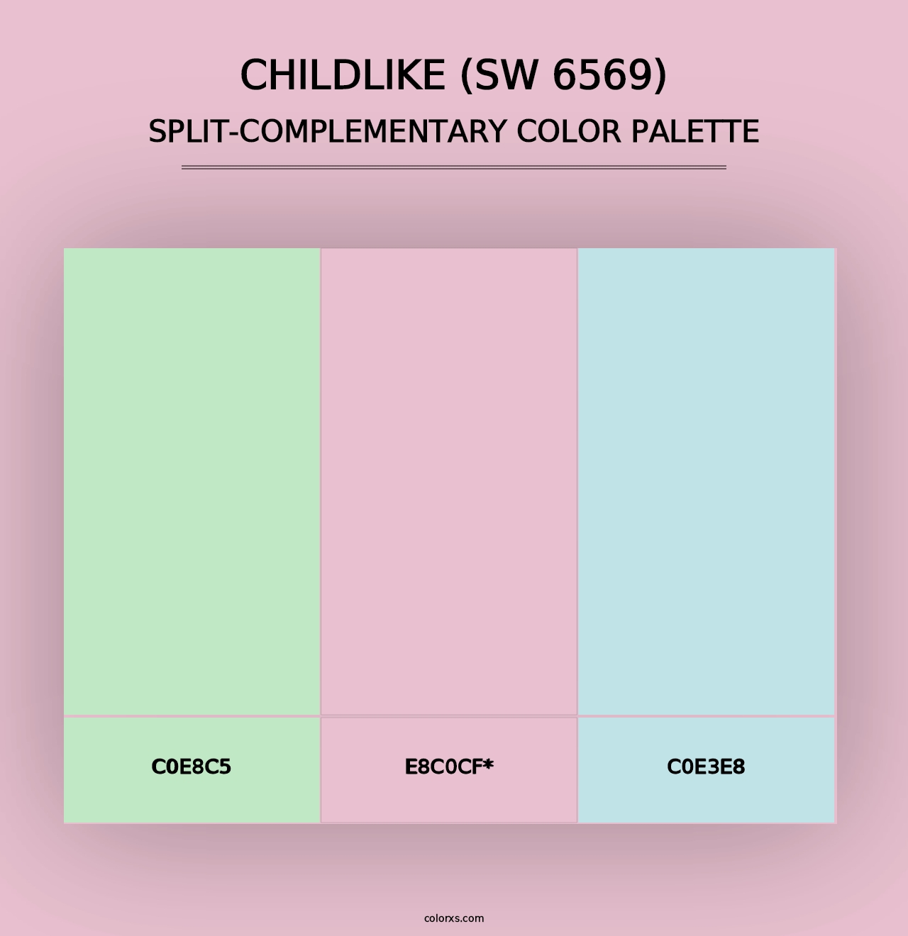 Childlike (SW 6569) - Split-Complementary Color Palette