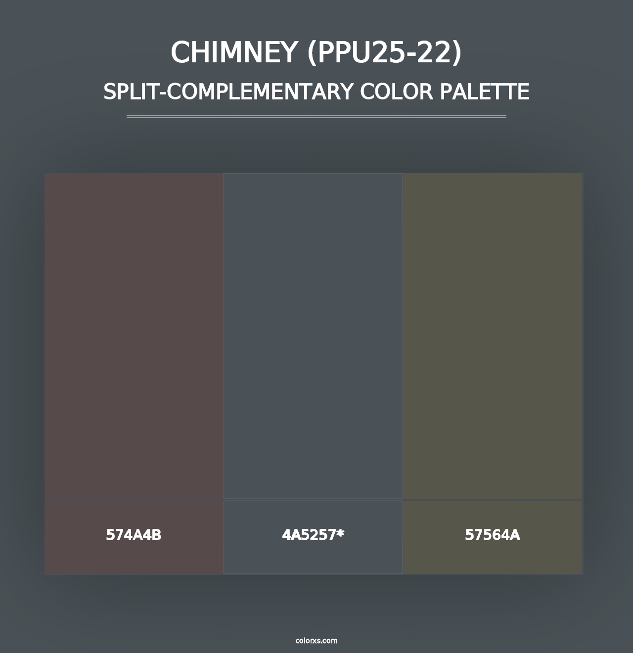 Chimney (PPU25-22) - Split-Complementary Color Palette