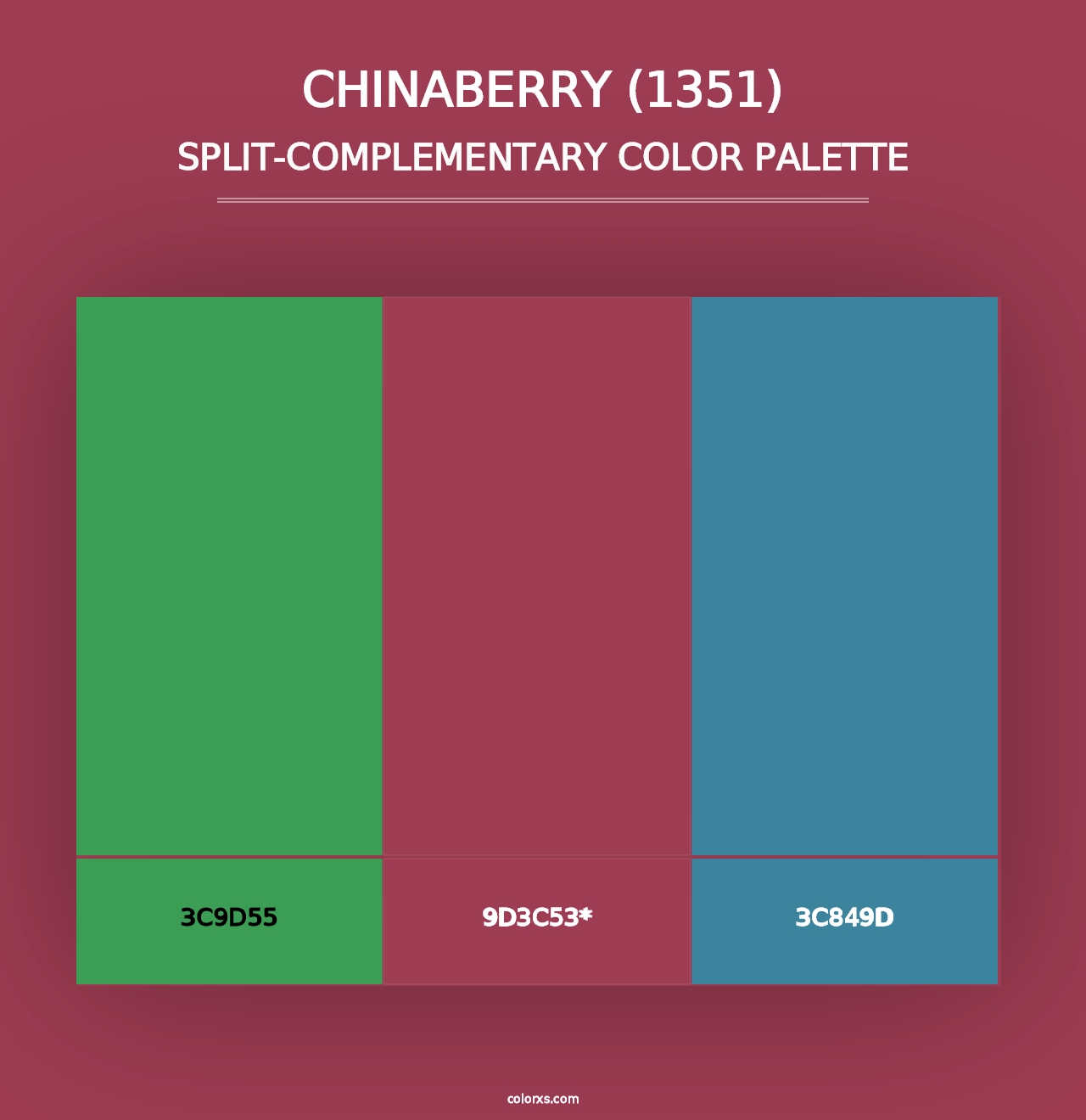 Chinaberry (1351) - Split-Complementary Color Palette