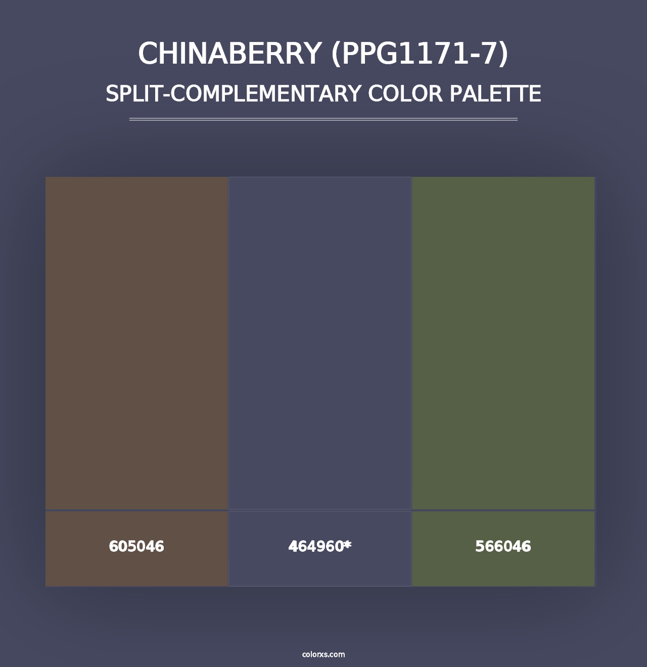 Chinaberry (PPG1171-7) - Split-Complementary Color Palette